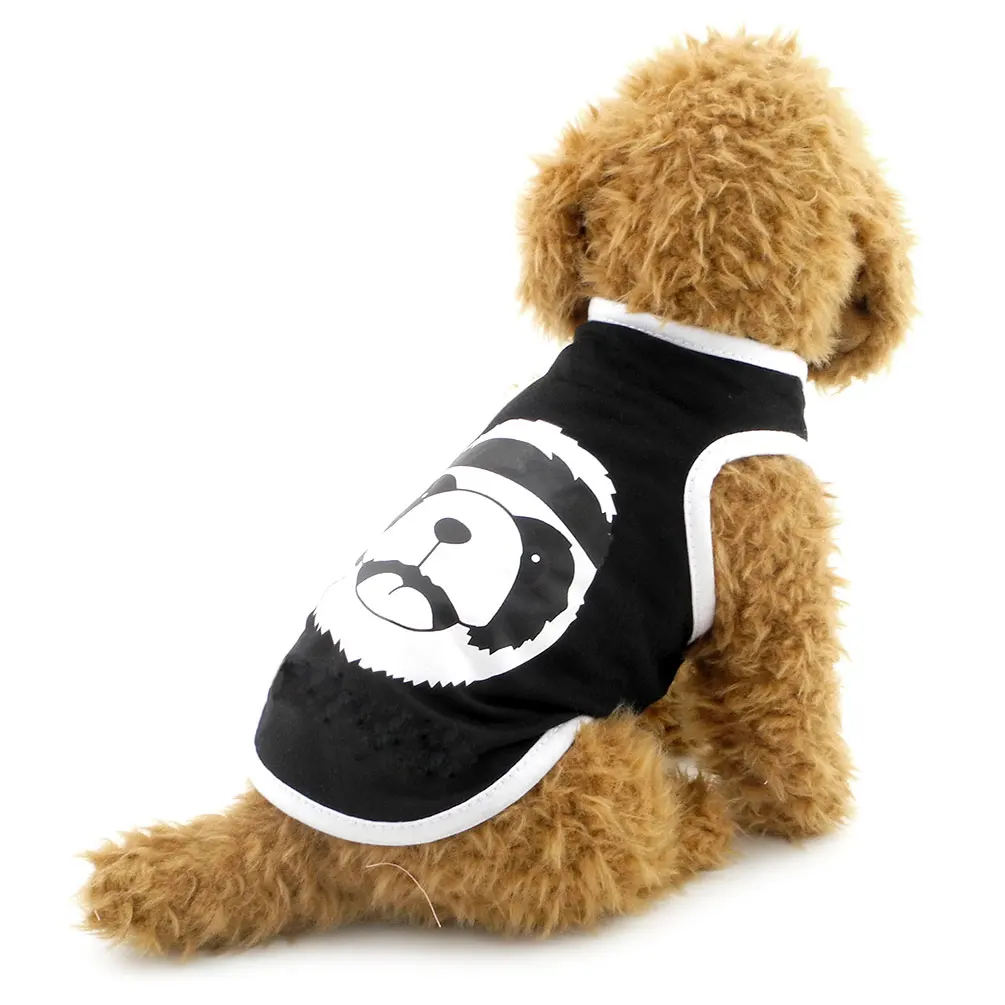 2017 летняя одежда для маленьких собак женщин мужской жилет футболка с рисунком