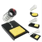 Мини-подставка для паяльника, база для сварочной станции, держатель проводов с губкой для электрических сварочных инструментов 936, 907