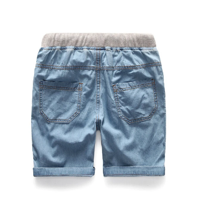 2019 летней джинсовой одежды для мальчика шорты модные фирменные джинсы крупных