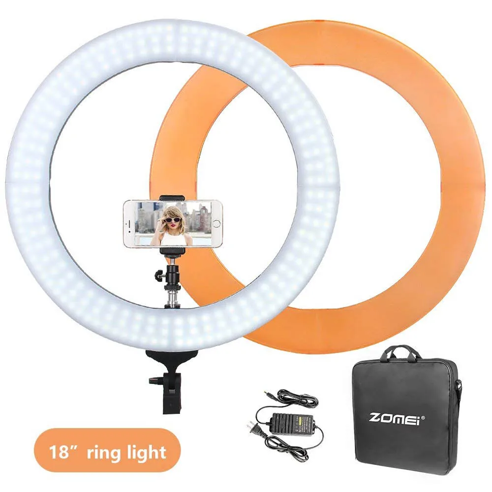 Zomei 1" светодиодный кольцевой светильник ing Kit с светильник-подставкой для телефона камеры макияж Youtube Автопортрет видеосъемка