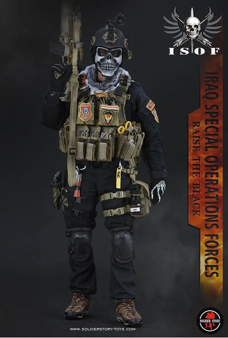 Солдатская история SS105 1/6 армия спецопераций в Ираке ISOF SAW GUNNER Collection Action Figure New