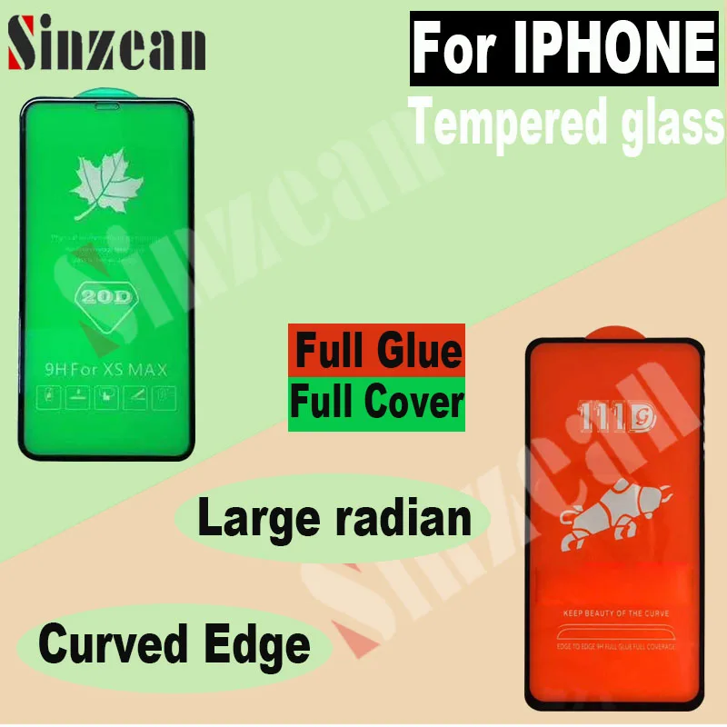 100 шт. для IPHONE 12 Pro Max/11 Pro/XS/SE 2020 20D верхняя часть 678 Plus 111D большой изогнутый край