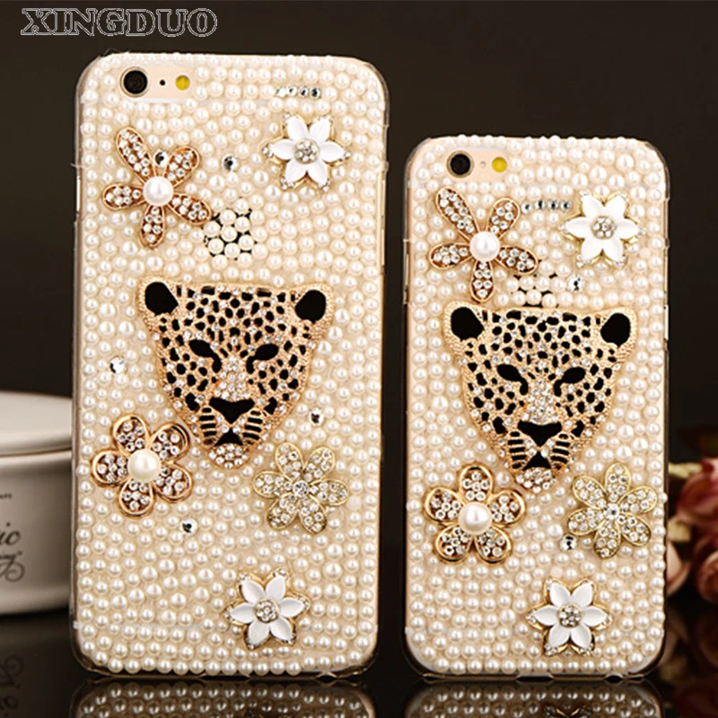 Чехол XINGDUO для iphone 6s блестящий леопардовый чехол мобильного телефона с