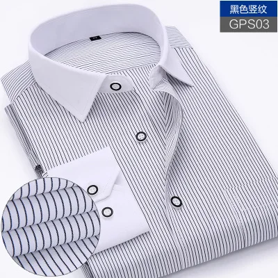 picture color Большой размер 11XL 12XL 13XL 14XL Мужская рубашка с длинными рукавами и вертикальным отворотом, бизнес, бизнес, 13 цветов, профессиональная официальная рубашка - Цвет: picture color