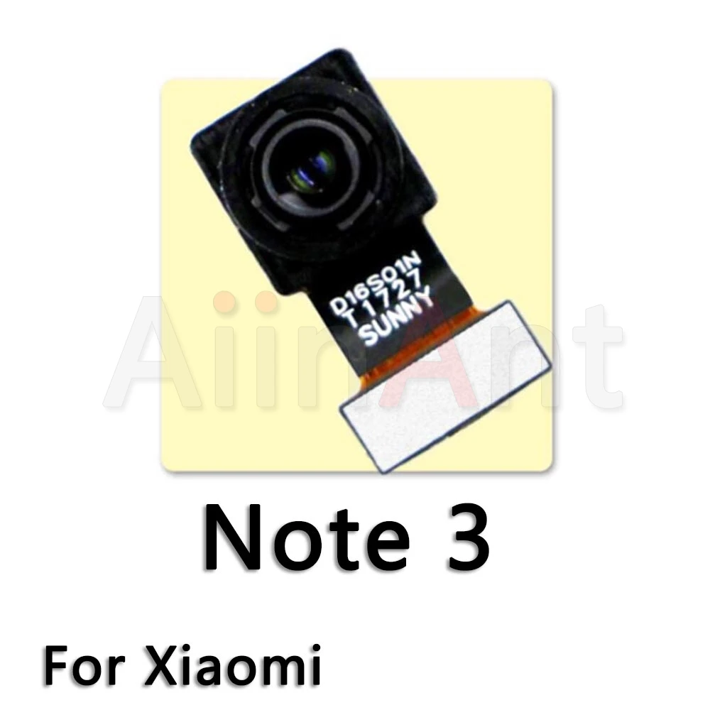 AiinAnt маленькая фронтальная камера Flex для Xiaomi Mi 4 5 5S 5X Plus 6 6x8 Lite Max Note 2 3 фронтальная камера Flex Cable - Цвет: For Xiaomi Note 3