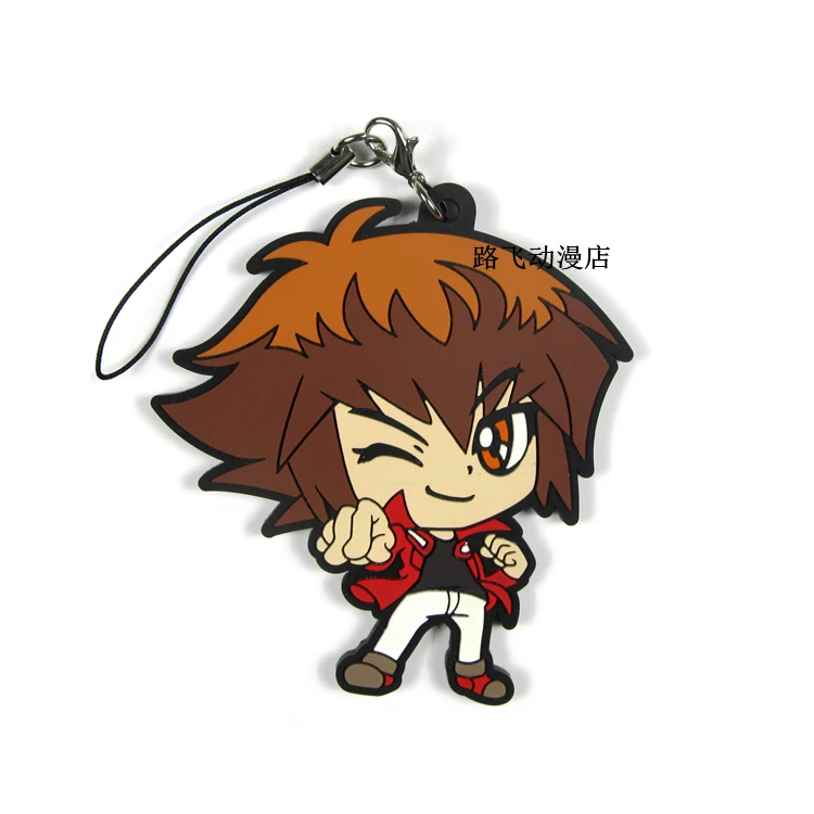 Duel Монстры фигурка аниме модель Джейден Юки Chazz Princeton Yusei Fudo мобильный телефон школьный резиновый брелок подвеска