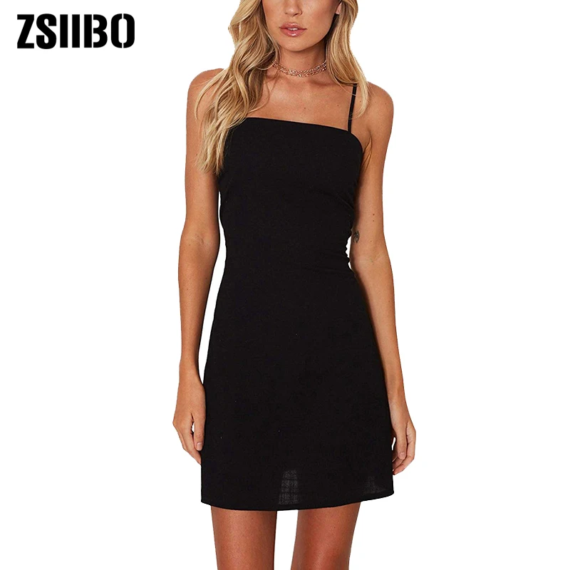 

ZSIIBO летнее сексуальное Бандажное платье с вырезами женское модное облегающее платье без рукавов с открытой спиной повседневное обтягивающ...