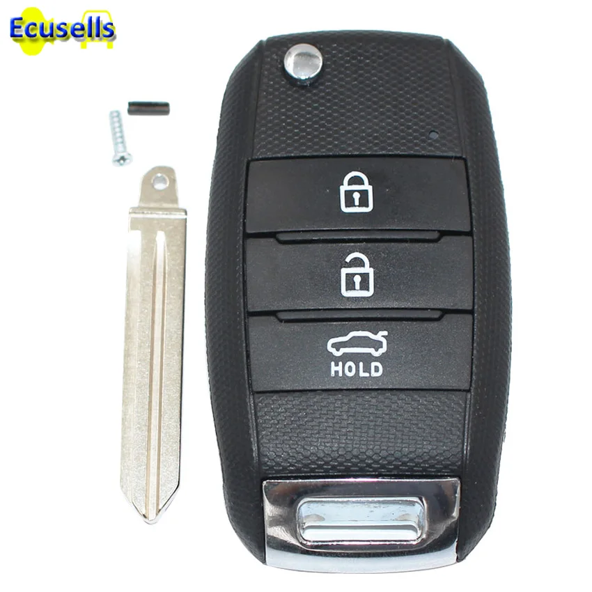 Новый складной чехол-книжка для ключа дистанционного управления с 3 кнопками Kia