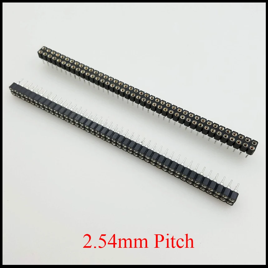 2*40 2x40 Pin-код 80P 2 54 мм шаг двойной ряд модуль круглое отверстие прямые муфтовый