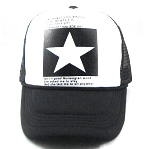 Мужская Женская регулируемая бейсболка со звездами|mesh hat|baseball capadjustable baseball cap |