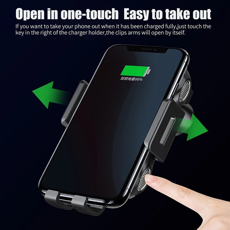Беспроводное зарядное устройство с одним касанием автоматический Автомобильный