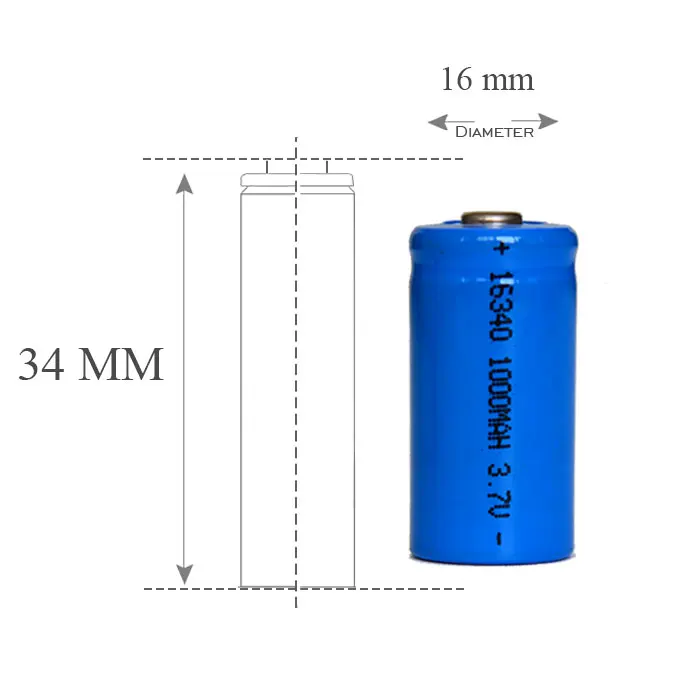 4Pcs/lot Freeshipping Neutral Rechargeable 16340 3.7V 1000mah Li-ion Battery CR 123A Lithium | Электроника
