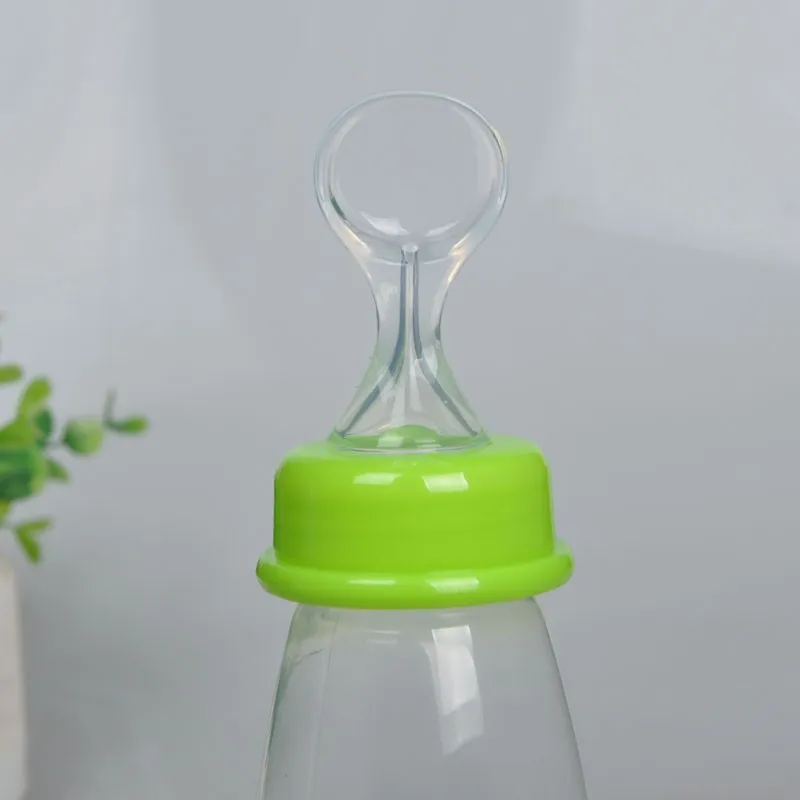 Kids Squeeze Spoon Milk Food Support Bottle Newborn Baby Rice Paste Infant Drinking Training PP Cups 240ML | Мать и ребенок