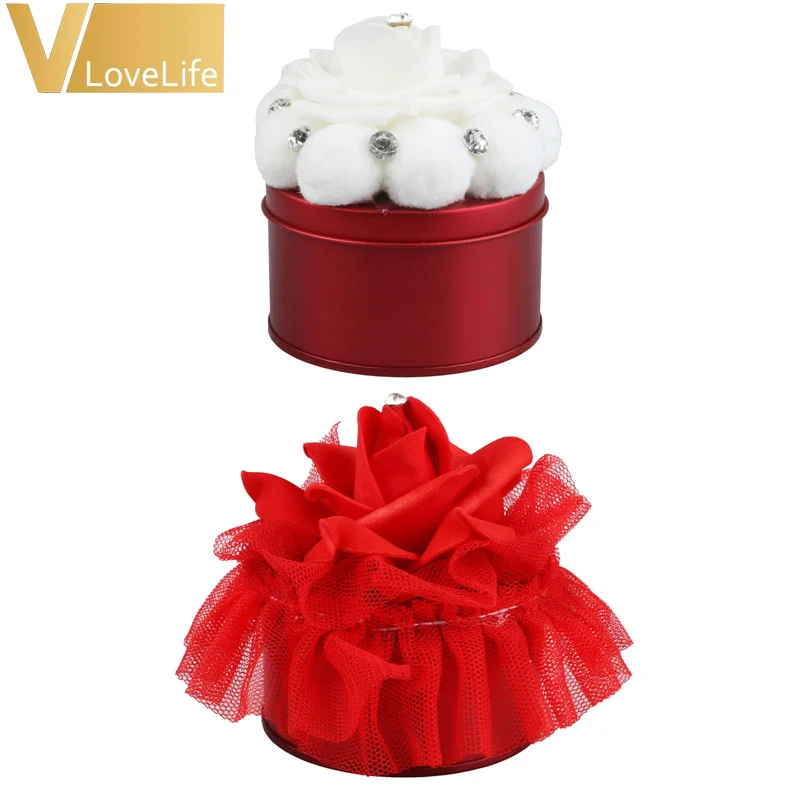 Коробка для хранения круглая металлическая коробка конфетные коробки свадебные