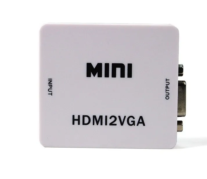 Мини HDMI к VGA конвертер с аудио HDMI2VGA устройство для видеосъемки адаптер HD видео 1080 P