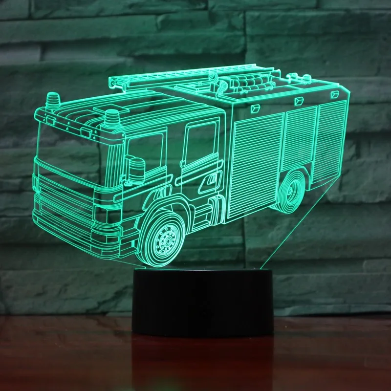 Новый светодиодный светильник VCity Luminaria Ночной противопожарная 3d лампа