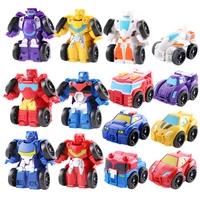 cartoon transformation robot action figure toys mini cars robot classic model toys for children gifts brinquedos