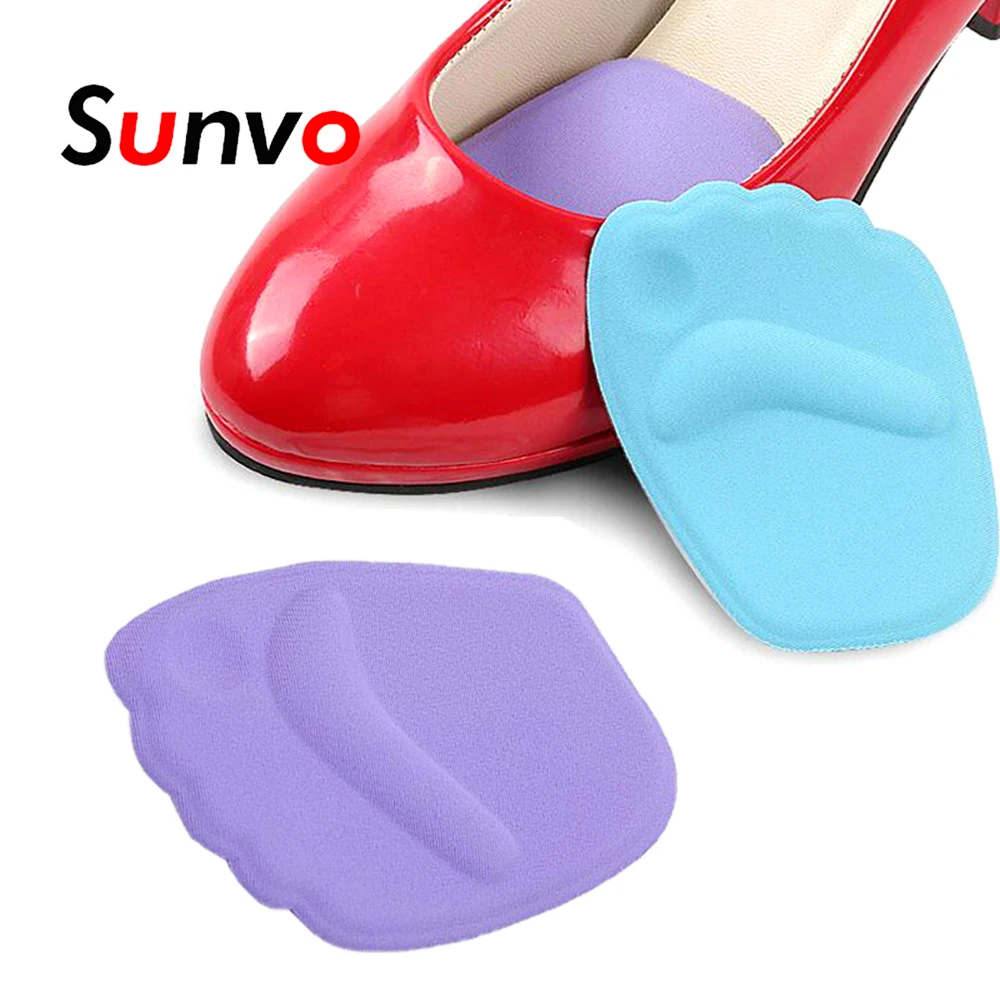 Sunvo 3D Силиконовая гелевая подушечка под стопу для женщин высокие вставки под пятки передние стельки уменьшают трение Массаж Уход за ногами обувь колодки