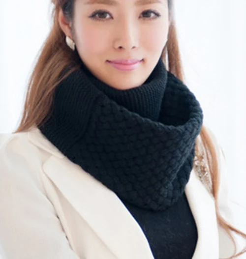 2016 Женская Мода Шарфы Вязать Шерстяной Loop Snood/Шарф Россия Зима Kniting