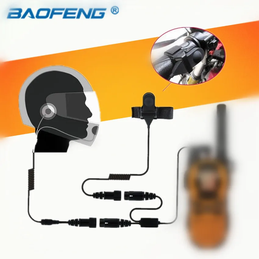 Гарнитура для мотоциклетного шлема с полным покрытием 2 5 мм микрофон PTT Motorola