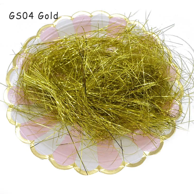 GS04 Gold 10 г/упак. измельченный рифленый рафии конфетти модные Фольга шелк сухой соломы ткани трава наполнитель подарочной коробки Свадебная вечеринка Декор подарок 7Z - Цвет: GS04 Gold