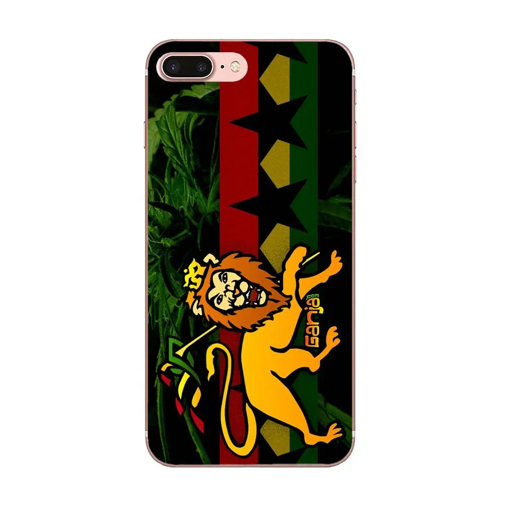 Для Xiaomi Redmi Mi Note 7 8 9 SE Pro Lite Go Play мягкий чехол с принтом Rasta Lion Reggae|Бамперы| |