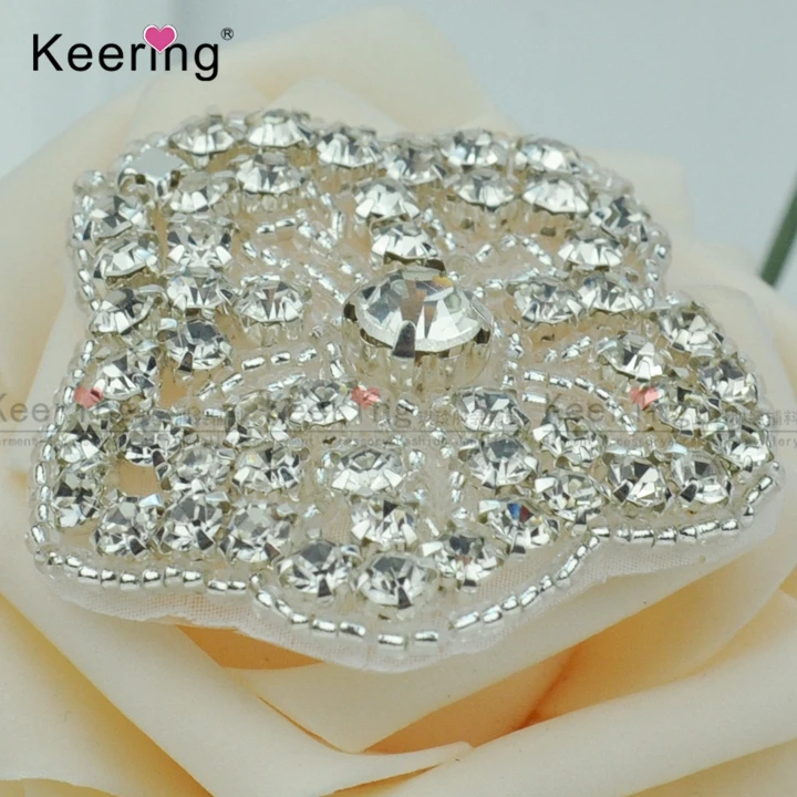 

Fashion Bridal Hair Comb Accessories Rhinestone Applique WRA-937