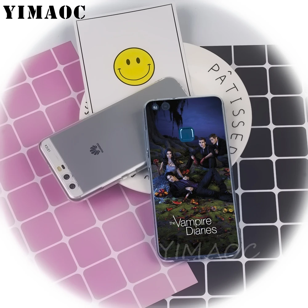 YIMAOC The Vampire Diaries TV Soft Case for Huawei P8 P9 P10 P20 P30 Lite Pro P smart 2019 TPU Cover |