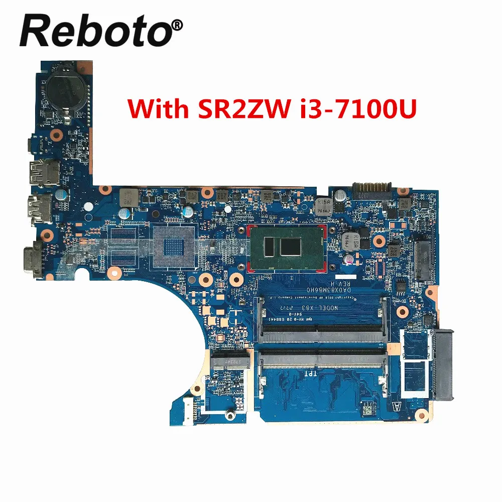 Высококачественная оригинальная материнская плата для ноутбука hp 450 G4 470 G4 DA0X83MB6H0 с процессором SR2ZW i3-7100U DDR4 MB протестированная Быстрая