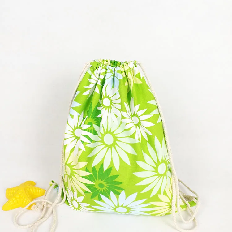 Новый рюкзак YILE из хлопчатобумажной ткани на шнурке Студенческая сумка для книг