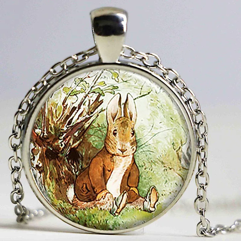 Милая подвеска в виде Банни Бенжамина Очаровательное ожерелье пасхального