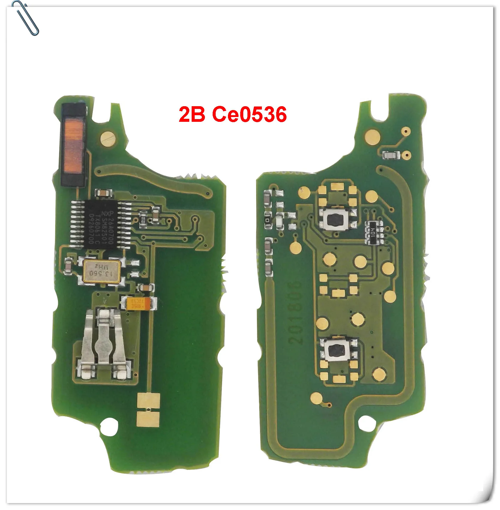 Jingyuqin 434 МГц ASK/FSK 2 кнопки флип ключ для peugeot 107 207 307 307S 308 407 607 пульт дистанционного управления Fob PCF7961 PCF7941 чип