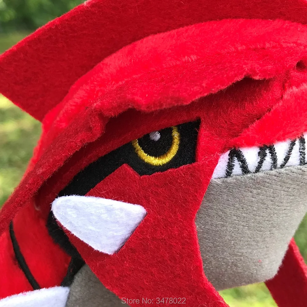 Peluche de Groudon de 24CM, colecci&oacute;n de animales de peluche, suave y guay-3