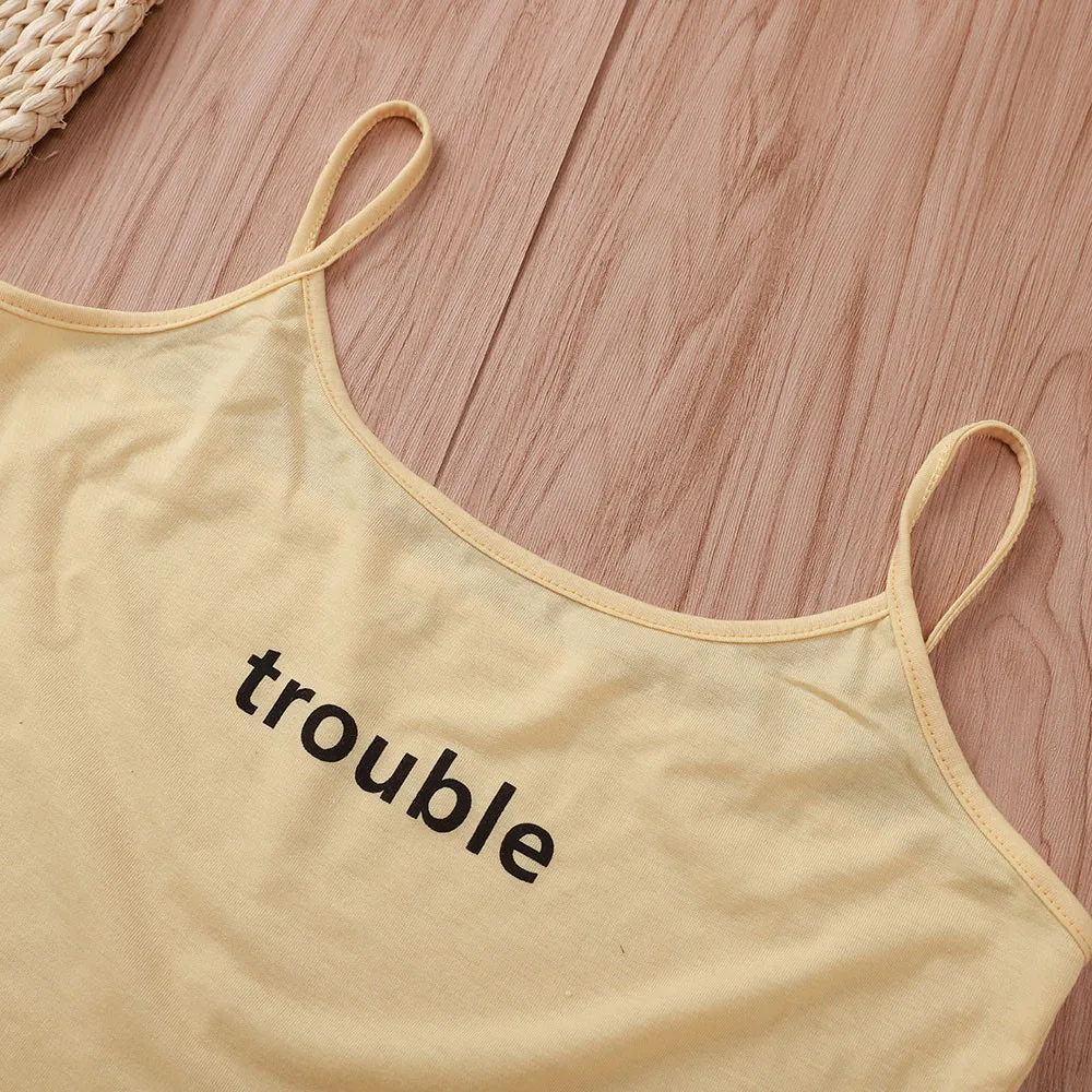 Женский спортивный костюм из 2 предметов повседневный укороченный топ на