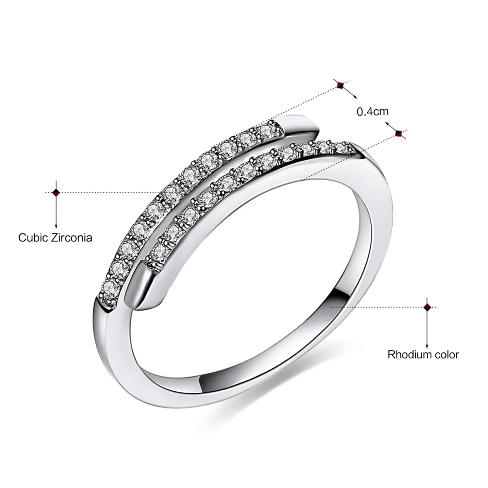 

DreamCarnival 1989 Lowest price Casual rings for women New design in Bride party accessories AAA Crystal Engagement ring WA11054