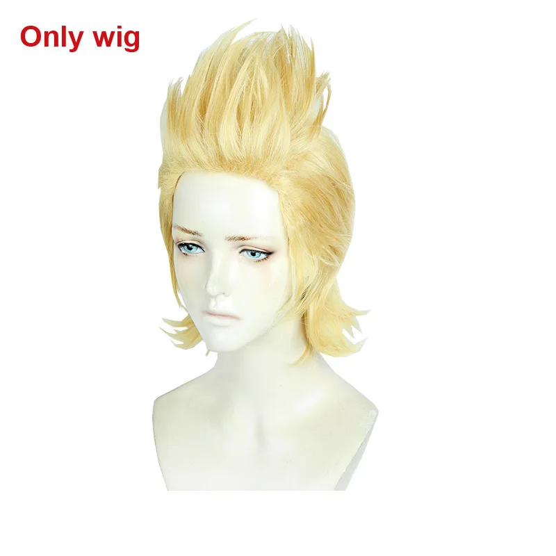 Only wig Coshome Boku no Hero Academy Lemillion Mirio Togata, костюм для косплея, All Might My Hero Academy, Мужской плащ-комбинезон набор париков - Цвет: Only wig