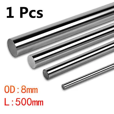 Хромированный цилиндр, диаметр 8 мм x Длина 500 мм, линейная оптическая ось/вал/направляющая/Круглый стальной стержень