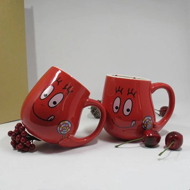 Семейная Милая керамическая кружка Barbapapa кофе напиток чай трубка для девочек Nipsu