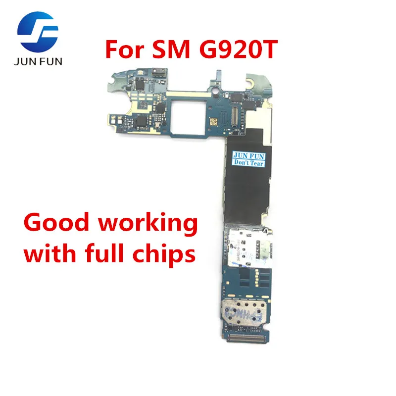 Разблокированная материнская плата JUN FUN для Samsung Galaxy S6 G920T Европейская версия