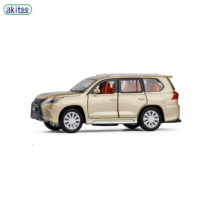 Модель автомобиля из сплава akitoo Lexus lx570 модель внедорожника игрушка для мальчиков