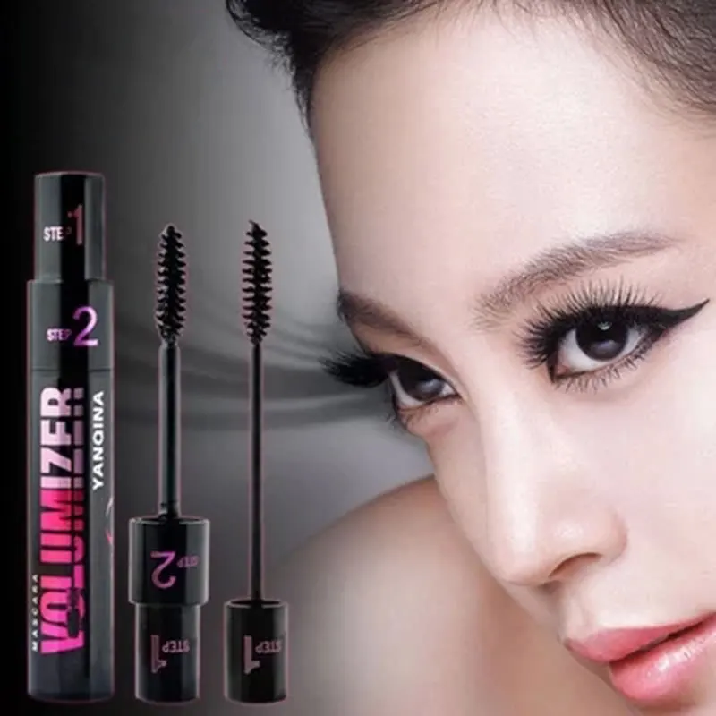 Тушь для ресниц с двойным объемом тушь цветными 4D шелковыми волокнами