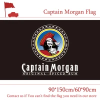 90150cm 6090cm 3x5ft captain morgan rum banner flag sign bar decorative banner custom flag digital printing 100d