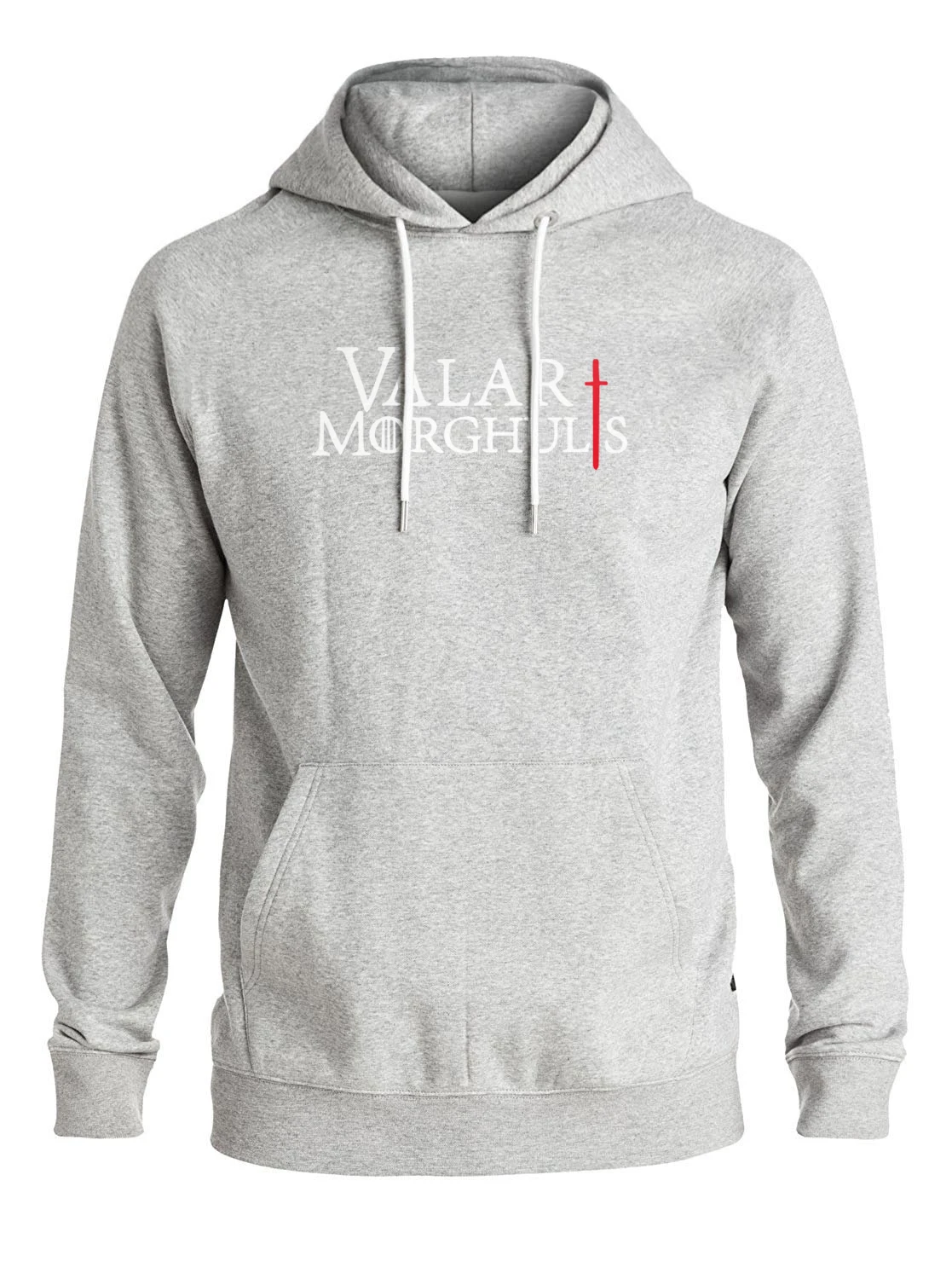 Valar Morghulis/мужская толстовка с надписью «Игра престолов», мужская Толстовка на весну и зиму, новая теплая флисовая толстовка с капюшоном для мужчин, sudadera hombre - Цвет: gray