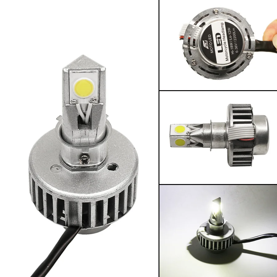 H6 H4 Led Ba20d мотоциклетный головной светильник лампа DC12v мотоциклетный головной светильник s лампы H4 светодиодный мотоциклетный головной светильник Hi Lo луч белого цвета