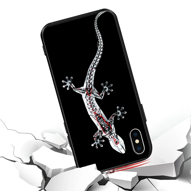 Animals Snake Rose Case For iPhone 7 Gekko Dove Soft Silicon Phone for X 5 S 5S SE XR XS Max 6 8 Plus Cover | Мобильные телефоны и