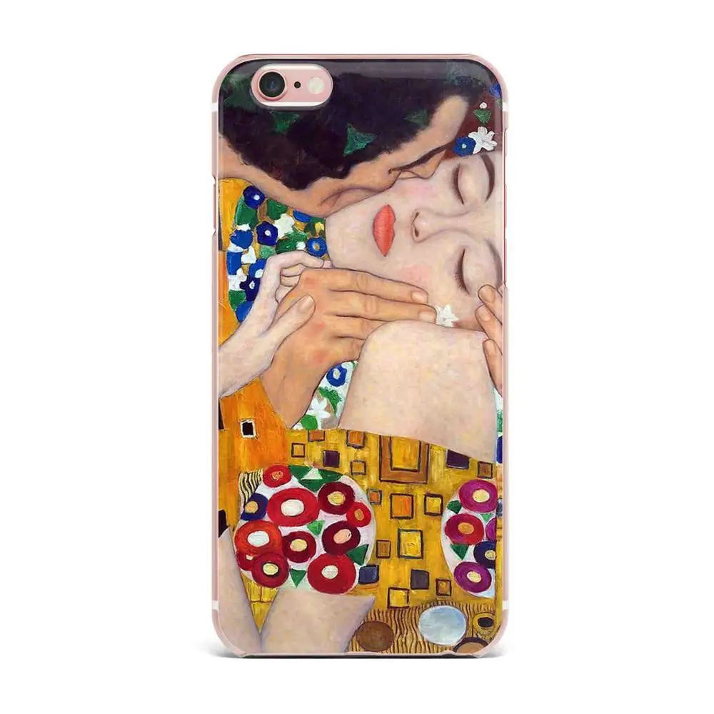 Мягкие силиконовые чехлы из ТПУ с дизайном Kiss by Gustav Klimt чехол для iPhone 5 5S SE 6 6S Plus 7 7Plus 8 8Plus X Чехлы Fundas Capa - Цвет: TPU  A2547