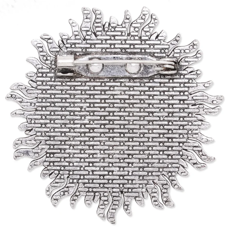 

25 mm Inner dia antique silver plated vintage style brooch blank tray settings round, 10 pieces/lot-C4073