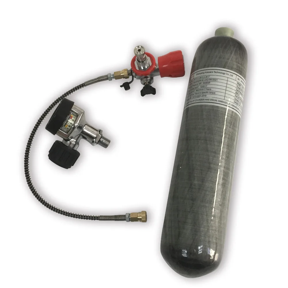 

AC102201 Acecare 2L CE Carbon Fiber/Paintball Tank/Cylinder For Target Shooting PCP Air Rifle Hunting With Valve&Filling Station