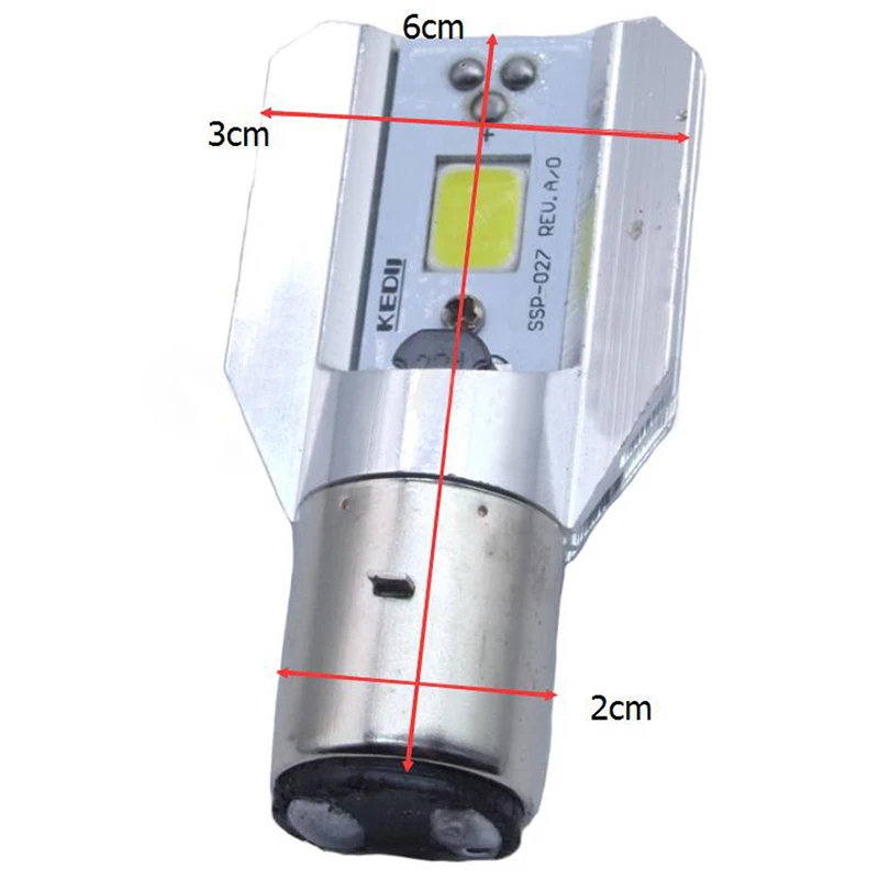 JX LCLYL 1 шт. H6 BA20D DC 8V 80V 12 Вт COB светодиодный мотоциклетный Hi/короче спереди и длиннее