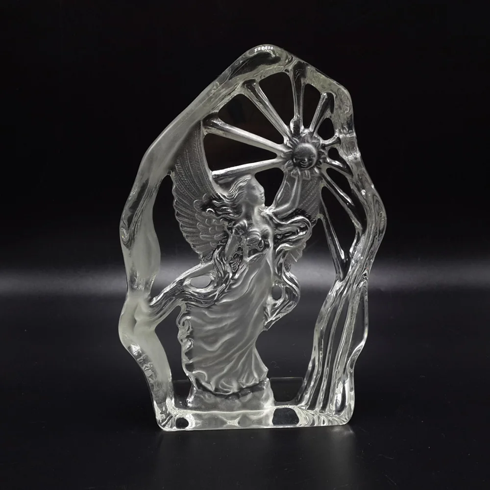 Стеклянная 3d-статуя айсберга Freedom стеклянная скульптура миниатюрные сувениры
